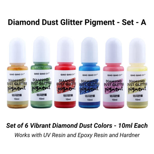 Diamond Dust Glitter Pigments- Set A