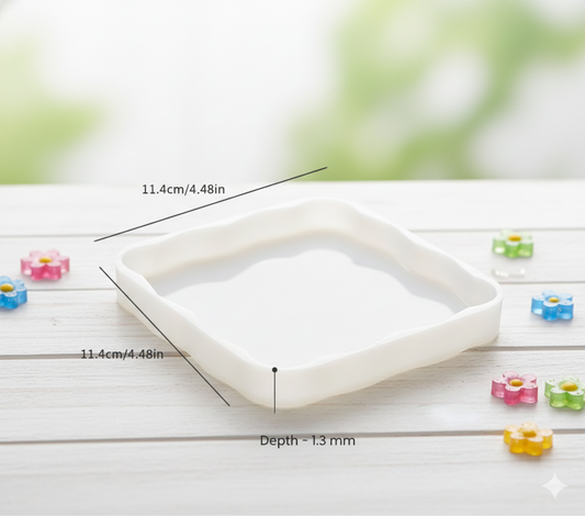 Diamond Edge Square Coaster Mold