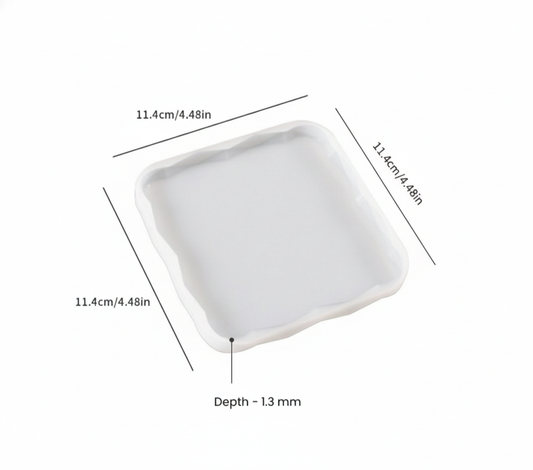 Diamond Edge Square Coaster Mold
